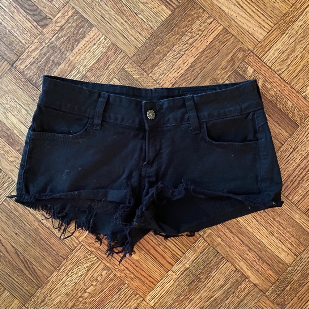 Siwy Black Denim Mini Shorts | Size 26